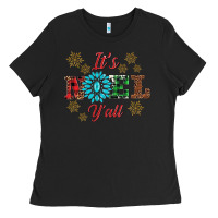 Black it's noel y'all Ladies Tee - AdoDesignShop