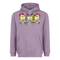 Lavender christmas school bus Heavyweight Hoodie - MaliasSmallBusiness