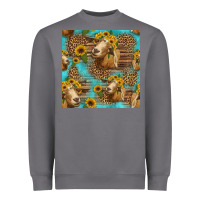 Storm goat sunflowers seamless pattern Heavyweight Sweatshirt - HRA Design Shop