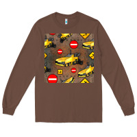 Chestnut asphalt paver seamless pattern Long Sleeve Tee - BundleAndBundleShop