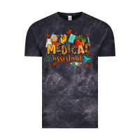 Cloud Black medical assistant Vintage Tee - AdoDesignShop
