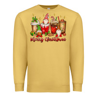 Antique Gold merry christmas gnomes coffee cups Premium Sweatshirt - MaliasSmallBusiness