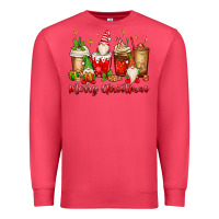 Cardinal merry christmas gnomes coffee cups Premium Sweatshirt - MaliasSmallBusiness