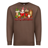 Chestnut merry christmas gnomes coffee cups Premium Sweatshirt - MaliasSmallBusiness