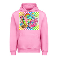 Fuchsia Pink retro summer Urban Hoodie - TumblerDesignByShophia