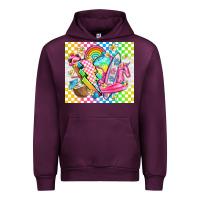 Mauve Wine retro summer Urban Hoodie - TumblerDesignByShophia
