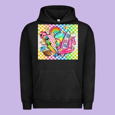 Retro Summer Urban Hoodie Designed By Tumblerdesignbyshophia