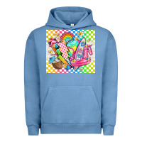 Pigment Pebble Blue retro summer Urban Hoodie - TumblerDesignByShophia