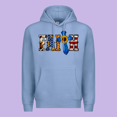 Faith  Th Of July Cross Premium Hoodie Designed By Jasminsmagicworld