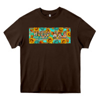 Chocolate Brown Hello fall gnomes Heavy Core Tee - Artiststas