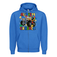 True Royal autism crusher Zipper Hoodie - MaliasSmallBusiness
