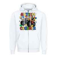 Autism Crusher Zipper Hoodie | Teevron