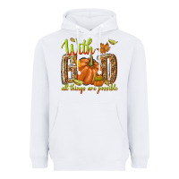 White with god all things are possible Heavyweight Hoodie - NancyCooperArtShop