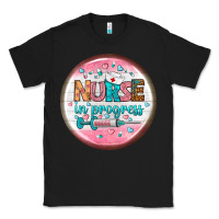 Black nurse round earrings 2 Classic Tee - BundleAndBundleShop