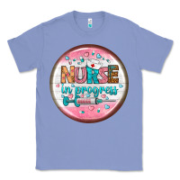Colony Blue nurse round earrings 2 Classic Tee - BundleAndBundleShop