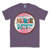 Lavender nurse round earrings 2 Classic Tee - BundleAndBundleShop
