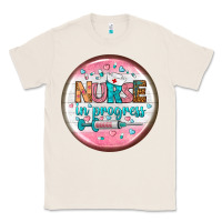 Natural nurse round earrings 2 Classic Tee - BundleAndBundleShop