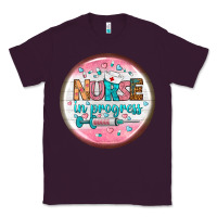 Plum nurse round earrings 2 Classic Tee - BundleAndBundleShop