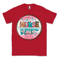 Red nurse round earrings 2 Classic Tee - BundleAndBundleShop