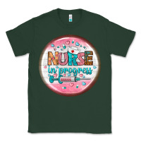 Sports Green nurse round earrings 2 Classic Tee - BundleAndBundleShop
