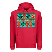 Cardinal aztec pattern background 3200x2400 Premium Hoodie - AdoDesignShop