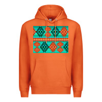 Carrot aztec pattern background 3200x2400 Premium Hoodie - AdoDesignShop