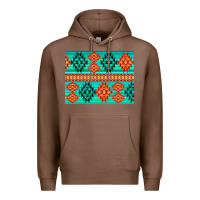 Chestnut aztec pattern background 3200x2400 Premium Hoodie - AdoDesignShop