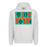 Dove Grey aztec pattern background 3200x2400 Premium Hoodie - AdoDesignShop
