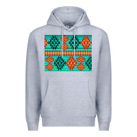 Heather Grey aztec pattern background 3200x2400 Premium Hoodie - AdoDesignShop