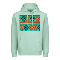 Seafoam aztec pattern background 3200x2400 Premium Hoodie - AdoDesignShop