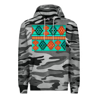 Slate Camo aztec pattern background 3200x2400 Premium Hoodie - AdoDesignShop