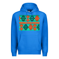 True Royal aztec pattern background 3200x2400 Premium Hoodie - AdoDesignShop