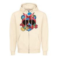 Sandshell autism awareness bear Zipper Hoodie - MaliasSmallBusiness