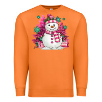 Carrot pink christmas snowman Premium Sweatshirt - MaliasSmallBusiness