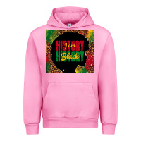 Fuchsia Pink i am black history Urban Hoodie - TumblerDesignByShophia