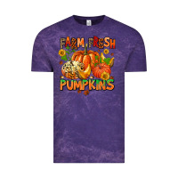 Cloud Purple farm fresh pupkins Vintage Tee - AdoDesignShop