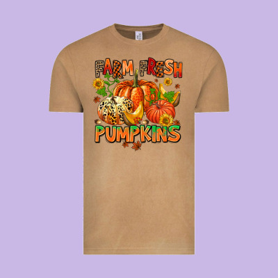 Farm Fresh Pupkins Vintage Tee Designed By Adodesignshop
