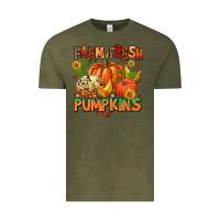 Vintage Olive farm fresh pupkins Vintage Tee - AdoDesignShop