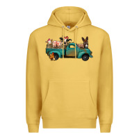 Antique Gold farm animals truck Premium Hoodie - Jasminsmagicworld