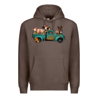 Coffee farm animals truck Premium Hoodie - Jasminsmagicworld