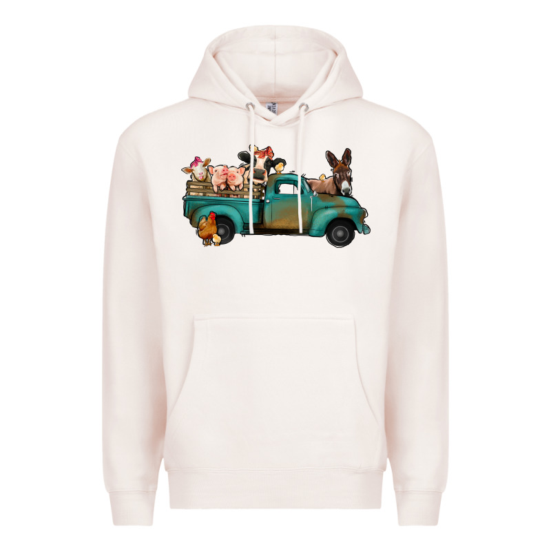 Farm Animals Truck Premium Hoodie by Jasminsmagicworld | Teevron