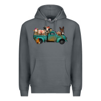Rock farm animals truck Premium Hoodie - Jasminsmagicworld