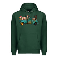 Sports Green farm animals truck Premium Hoodie - Jasminsmagicworld