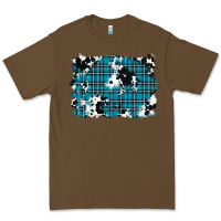 Cacao winter plaid cowhide pattern background Premium Tee - RanaPortraitStore