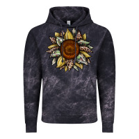 Cloud Black sunflower camouflage and leopard 2 Vintage Hoodie - JahusDesignShop
