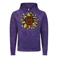 Cloud Purple sunflower camouflage and leopard 2 Vintage Hoodie - JahusDesignShop