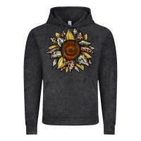 Vintage Black sunflower camouflage and leopard 2 Vintage Hoodie - JahusDesignShop