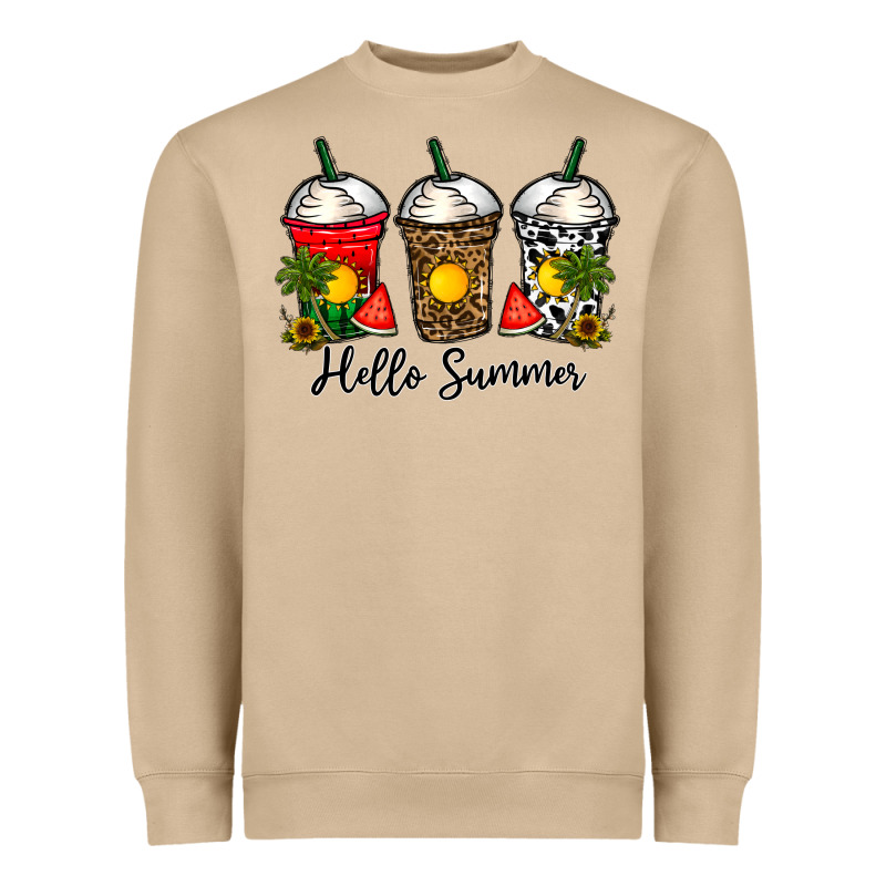 Hello Summer Heavyweight Sweatshirt by CowhideDigitalArt | Teevron
