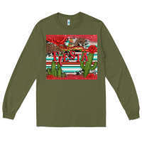 Army Green fiesta with pepper Long Sleeve Tee - Artiststas