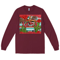 Burgundy fiesta with pepper Long Sleeve Tee - Artiststas